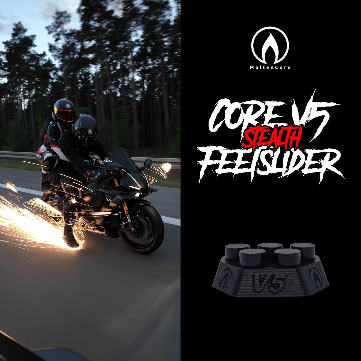 CoreV5 Stealth Feetslider